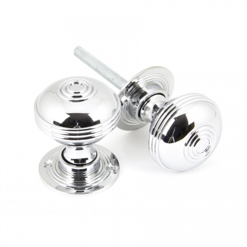 Polished Chrome Prestbury Mortice/Rim Knob Set